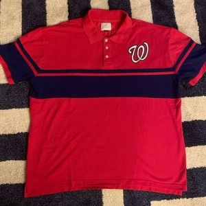 Washington Nationals Curly W Red Polo XL ⚾️